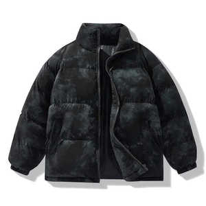 OEM Custom Men Quilted <b>Tie</b> Dye Bomber Bubble Jacket Coat Top Quality Men's Puffer Coat Long Unisex <b>Down</b> Puff Jacket for men - Product Image 3
