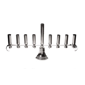 Candelabro de menorah de cristal personalizado, mesa de boda, adornos navideños con cera hecha a mano en la India - Product Image 3
