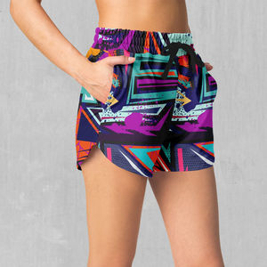 Venta de fábrica, pantalones cortos deportivos de Yoga y Fitness con estampado personalizado, pantalones cortos de gimnasio para mujer, ropa deportiva, pantalones cortos de sublimación para mujer - Product Image 4