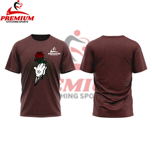 Ropa personalizada 200 GSM peso pesado gota hombro camisetas 100% algodón corto de gran tamaño de punto camisas en blanco OEM precio al por mayor - Product Image 2