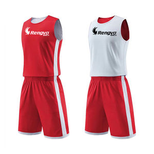 Conjuntos de camiseta de baloncesto de doble cara para hombre, ropa deportiva transpirable, trajes de entrenamiento, kits de uniformes de baloncesto de talla grande - Product Image 4