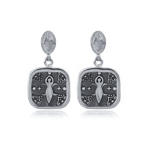 Cibeles diseño antiguo Stud pendientes estilo egipcio al por mayor turco hecho a mano 925 joyería de plata esterlina - Product Image 5