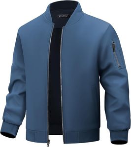 Chaqueta Bomber de satén de invierno informal para hombre, chaqueta universitaria atlética bordada con botones de poliéster, la mejor tela de satén a la venta - Product Image 5