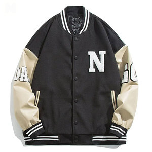 Veste universitaire en cuir de qualité supérieure pour hommes, logo personnalisé, vêtements décontractés, vestes décontractées - Product Image 1