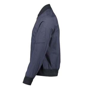 Jacket for Men Varsity Jacket with Ribbed Collar and Custom Embroidered Patch Zipper Closure - Product Image 3