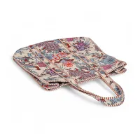 Sac fourre-tout matelassé en coton fait main pour femme, couleur unie, mode printemps-été, fermeture éclair, lavable, taille personnalisée, poche, pliable, usage quotidien