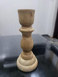 Handcrafted <b>Wood</b> Column Shape <b>Candlestick</b> Lantern <b>Holder</b> 1 Color Print Christmas Home Decor Tealight Stand Wholesale Crafts - Product Image 3