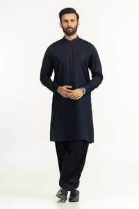 Service OEM ODM, costume pour homme, shalwar kameez uni de couleur marron, style afghan pathani pakistanais, 2 pièces, coupe classique, vêtements musulmans - Product Image 2