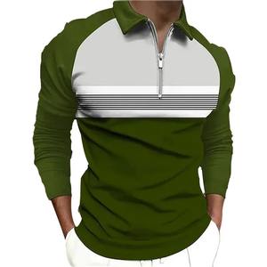 Primavera otoño hombres ropa nueva manga corta Color Polo camisa hombres deporte Casual Tops Polo camisa - Product Image 6
