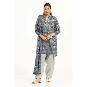 IUSTKSD-827 Traje Casual de 3 Piezas con Estampado Plateado para Verano - Product Image 5