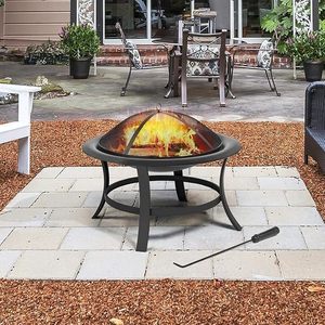 Foyer au gaz naturel portable en fer moderne fini à la main, conçu pour le chauffage du jardin, la décoration de la terrasse, l'utilisation en communautés extérieures - Product Image 3