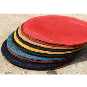 Lot de 11 sous-verres en cuir personnalisés, gravure personnalisée gratuite, sous-verres faits à la main, cadeau de mariage, pendaison de crémaillère et anniversaire - Product Image 4