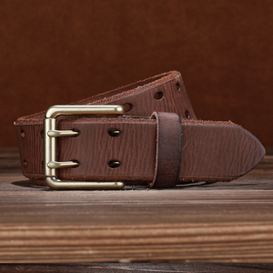 Cinturones de Cuero Gris con Hebilla de Aleación, Diseño Personalizado Duradero, Cinturón Casual de Moda para Hombre - Product Image 6