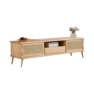 Meubles TV modernes en bois de manguier faits à la main, rangement amovible et réglable, meubles écologiques pour la maison, le salon, l'hôtel, l'appartement - Product Image 2