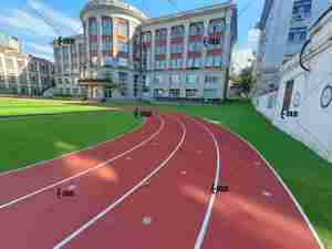 Enlio <span class=keywords><strong>ProTrack</strong></span> + superficie de carrera de goma reciclada certificada por IAAF | Sistema de Pista Atlética prefabricada ecológica - Product Image 2