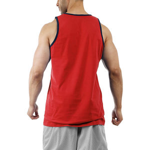 Impreso de buena calidad por el fabricante Diseño único última moda personalizada Hombres Tank Top - Product Image 2