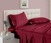 Draps de lit doubles de luxe 125GSM, ensemble de draps de lit King Size, tissu lisse et durable, haute qualité, doux et confortable, en provenance d'Inde