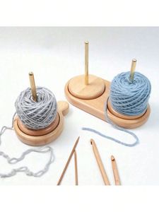 Luxury Solid Wood Yarn Holder | Handmade Smooth Finish | Bulk Wholesale Deals - Product Image 1