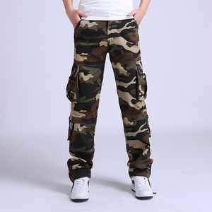 Último bloque de color ajustable Multi bolsillo hombres Cargo pantalón/precio al por mayor cintura fija ajuste relajado Streetwear estilo Cargo - Product Image 3