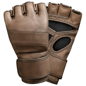 Gants de boxe MMA personnalisés avec logo, en cuir véritable, résistants aux déchirures, avec support de poignet, extensibles, respirants, séchage rapide, pour la boxe et les loisirs - Product Image 1