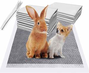 Tapis d'apprentissage hygiéniques et anti-odeurs en carbone pour chiens et chiots, jetables, adhésifs, en herbe, pour l'urine des chiens - Product Image 4