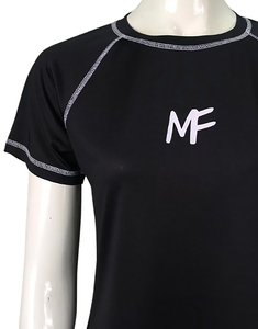 Camiseta de manga corta transpirable de secado rápido para mujer 75% poliéster y 35% LICRA de alta calidad al por mayor de proveedor BD - Product Image 6