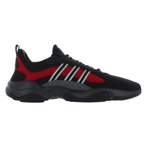Chaussures de course pour homme Adidas Haiwee, couleur noir foncé/métallisé argent/scarlet |   100% authentique - Product Image 3