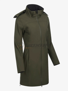 Premium women equestrian horse riding <b>long</b> <b>coat</b> 2025 waterproof breathable stylish training outerwear jacket in low priced - Product Image 3