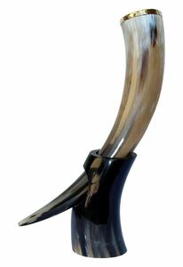 Cuerno de Beber de Vidrio Estilo Animal Pulido Wikinger Trinkhorn para Decoración del Hogar, Adorno Navideño - Product Image 5