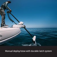 Moteur électrique de pêche à la traîne Riptide Terrova à montage sur coque avec GPS, Spot-Lock – 80 lb. Thrust, 60 pouces. Axe, eau salée
