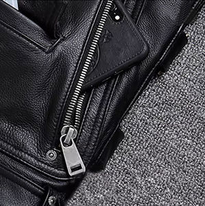 Vestes en cuir véritable Nouvelle arrivée Veste Slim Fit pour hommes - Product Image 2