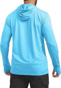 Pull à capuche de randonnée thermique coupe-vent et chaud pour hommes avec logos personnalisés de haute qualité - Product Image 2