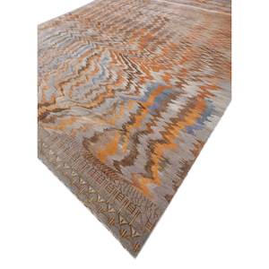 Alfombras Anudadas a Mano de Lana y Seda de Bambú con Patrón Geométrico Clásico Freedom Manchaha para Decoración de Sala de Estar - Les-1960 Gris Negro - Product Image 2