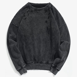 Sweat ras du cou en molleton de coton de haute qualité Mode élégante et personnalisée pour hommes plaine et Offre Spéciale pour l'hiver - Product Image 2