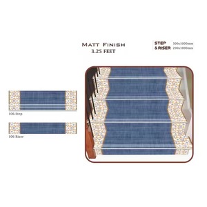 Lujo Vistaar Acabado mate Antideslizante GVT Porcelana Step Riser Tiles 300x1200mm 10mm 3,25 pies - Product Image 4