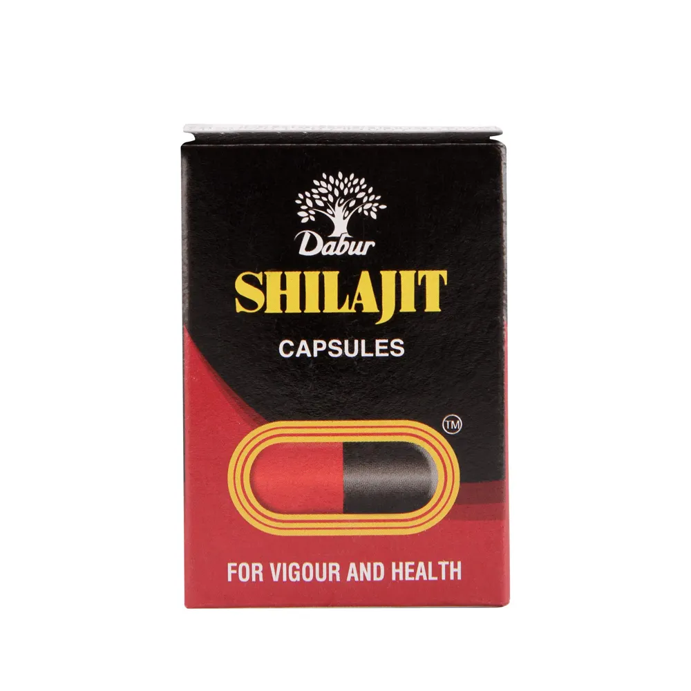 Dabur Shilajit Capsule 100カプセル-男性の強度と免疫力を向上させるShilajeetタブレット