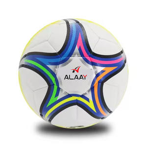 Alaay ลูกฟุตบอลหนังพีวีซีขนาด3.5มม. พร้อมโลโก้สีสันสดใสออกแบบได้ตามต้องการสำหรับการแข่งขันฟุตบอล - Product Image 1