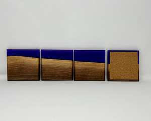 Sous-verres contemporains multicolores en résine époxy pour les détaillants fabriqués en Inde - Product Image 6