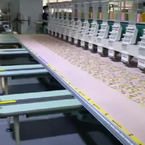 Máquina de bordar plana computadorizada de grande área