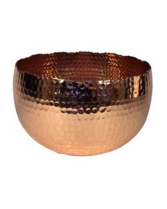 Bol décoratif à double couche en aluminium et acier élégant avec accent de tête de cerf doré - Product Image 5