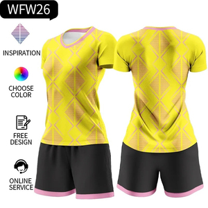 2025 ensemble de maillot de football féminin à sublimation personnalisée uniforme d'entraînement respirant pour femmes et filles avec logo imprimé - Product Image 6
