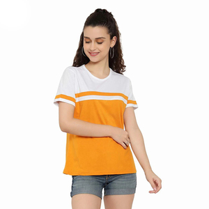 Nuevas camisetas de moda para mujer, camisetas informales de manga corta de Color sólido a precio de fábrica, camisetas resistentes personalizadas para mujer - Product Image 3