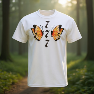 T-shirt Luck Angel Number 777 avec motif papillon pour un cadeau spirituel - Product Image 3