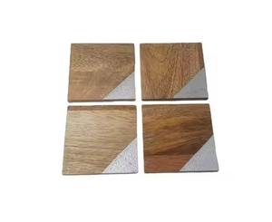 Premium Stainless Steel Eco-Friendly Octagon Shape Classic Style Coaster Set Decorative Drink <b>Mats</b> for Office Desk Party <b>Bar</b> - Product Image 5