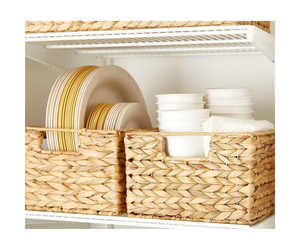 Hot Selling Natural Color Handbags Flower Decoration Vintage Summer Water Hyacinth <b>Basket</b> <b>with</b> <b>Handle</b> - Product Image 1