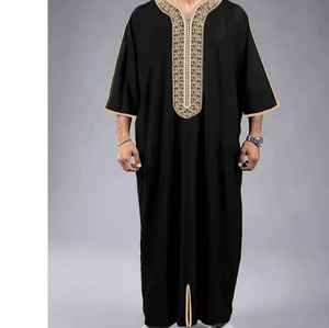 Proveedor y exportador de ropa islámica al mejor precio, alta calidad, hombres, manga corta, Thobes saudita 2025 - Product Image 6