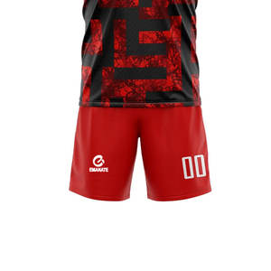 Maillots de football respirants 100% polyester pour hommes, ensembles d'uniformes de football, patchs personnalisés, manches courtes extensibles, toutes saisons - Product Image 5