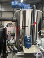 Suministro de fábrica Haiyue Máquina de hielo en escamas de 5, 8 y 10 toneladas, Evaporador de hielo en escamas tipo tambor para refrigeración de pescado