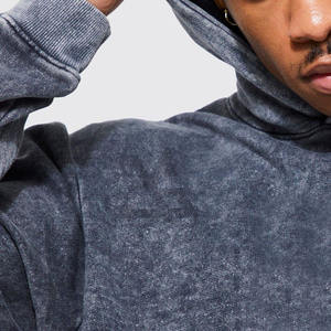 2026 Top Quality unique Vintage Wash Hoodie Made in 100% Cotton <b>Sun</b> Faded Acid Stone Washed Distressed Hoodies Men's Casual - Product Image 5