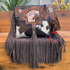 กระเป๋าหนังสะพายข้างสำหรับผู้หญิงดีไซน์บัตรเป็นเครื่องมือ2025สไตล์ใหม่กระเป๋าถือหนังวัวแท้หรูหราหนังวัวแท้ - Product Image 1